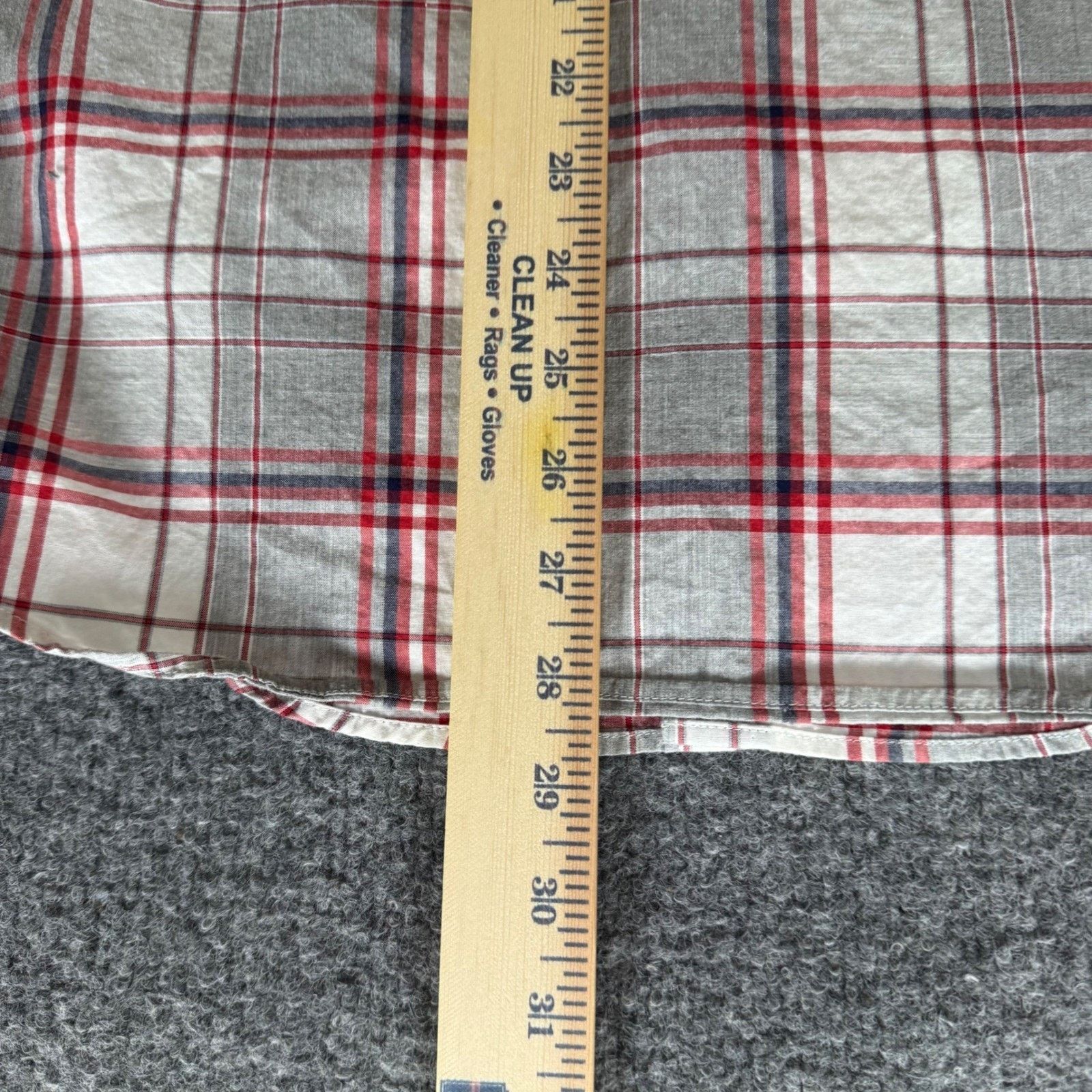 Other J.Crew Shirt Mens Small Gray Red Plaid Slim Fit Stretch Size US S / EU 44-46 / 1 - 6 Thumbnail