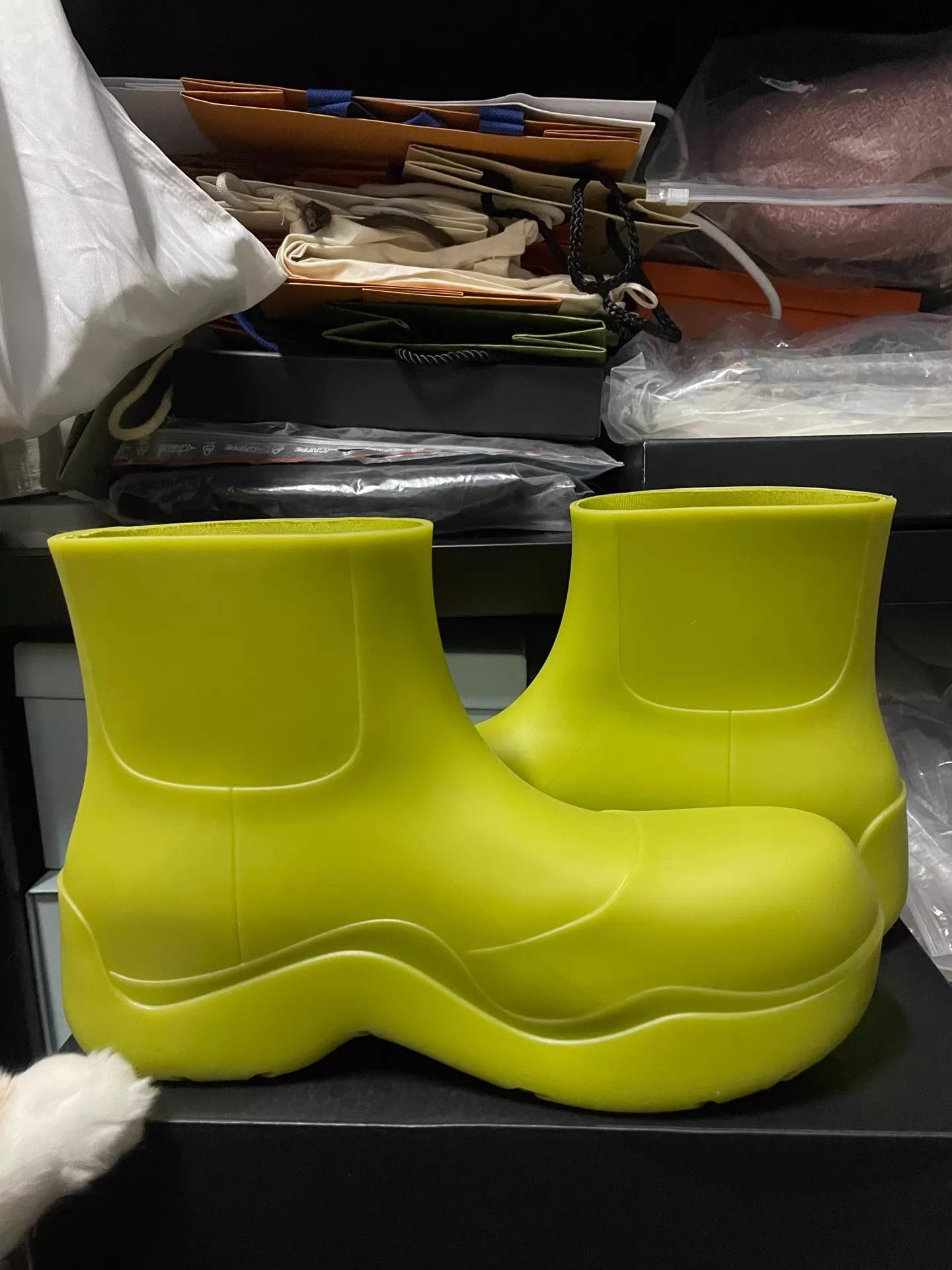 Bottega Veneta BV rain boots avocado green size 41 Size US 8 / EU 41 - 8 Thumbnail