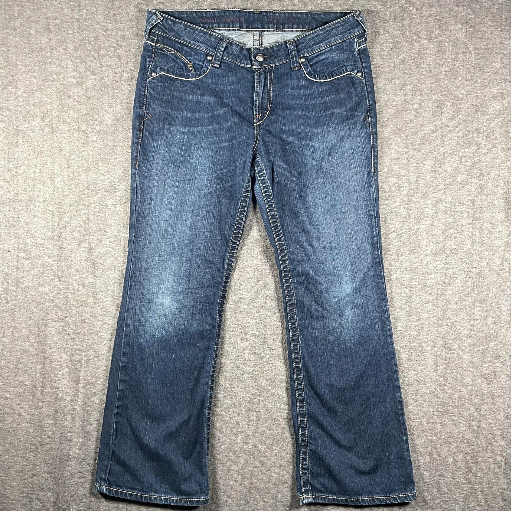 Ariat Ariat Jeans Ruby Womens 33S Medium Wash Bootcut Denim 5-Pocket Stretch Mid Rise Size 24" / US 00 / IT 34 - 2 Thumbnail