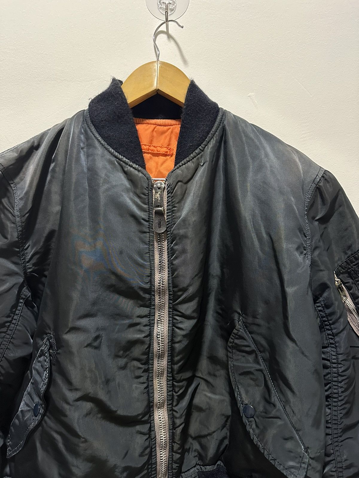 ALPHA / 90's ～ MA-1 flight jacket Alpha Industries Flex MA-1 Flight Jacket Black,Sage Green