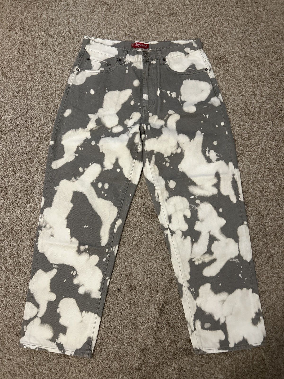 パンツ Supreme Baggy Jean Bleached 32 Supreme Baggy Jean 