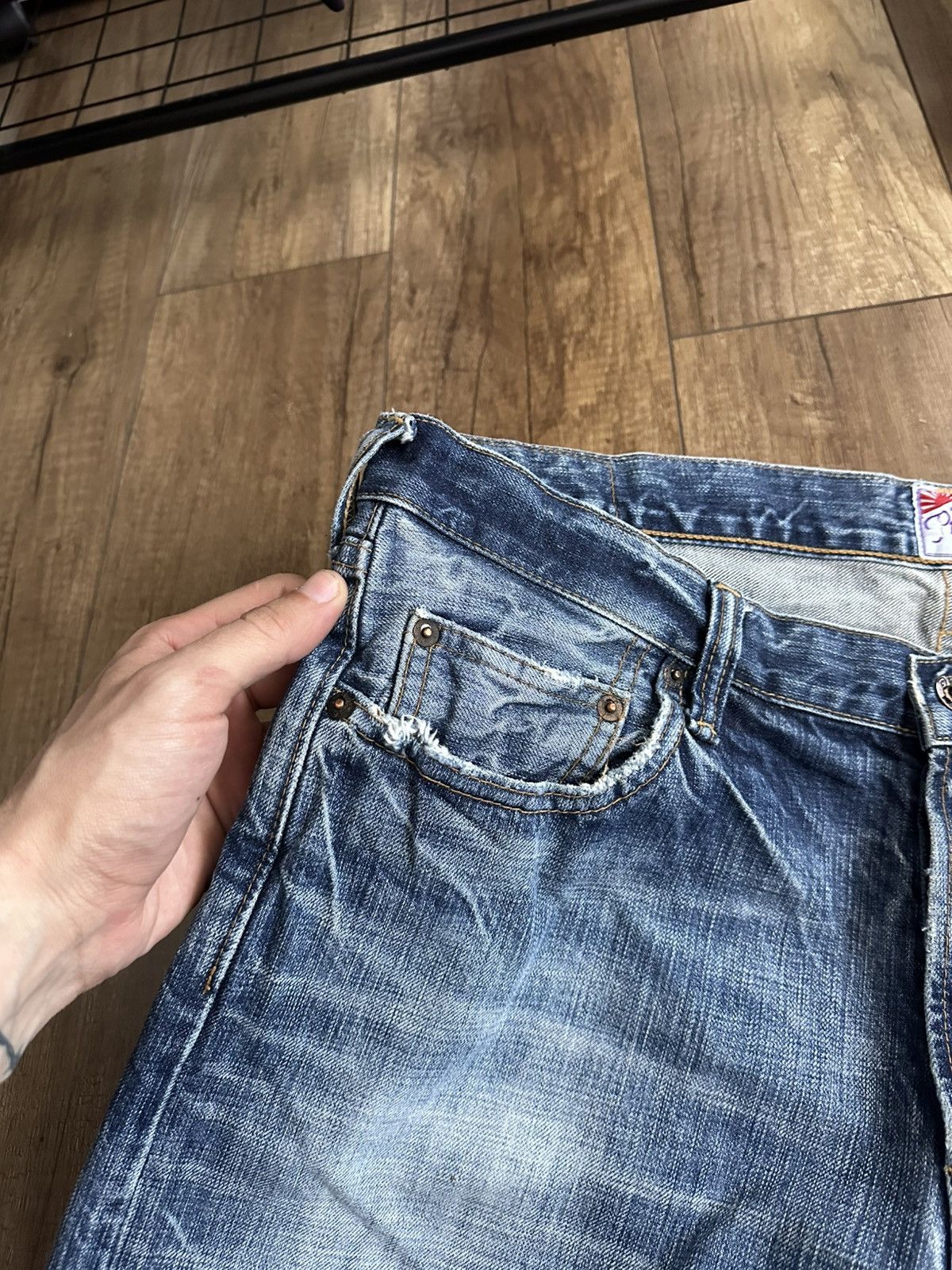 Prps PRPS Japanese Washed Denim Jeans Size US 36 / EU 52 - 13 Thumbnail