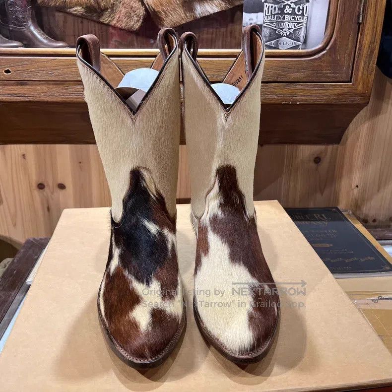 RRL Ralph Lauren RRL Ralph Lauren Horsehair Cowboy Boots Size US 8 / EU 41 - 2 Thumbnail