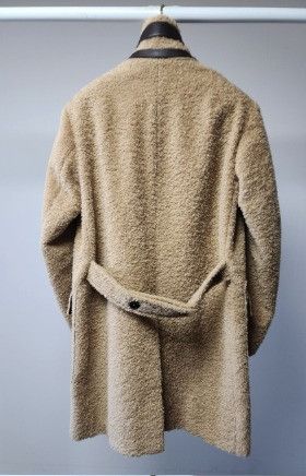 Tom Ford o1sm1stk0124 Alpaca Mohair Boucle Coat in Beige Size US M / EU 48-50 / 2 - 4 Thumbnail