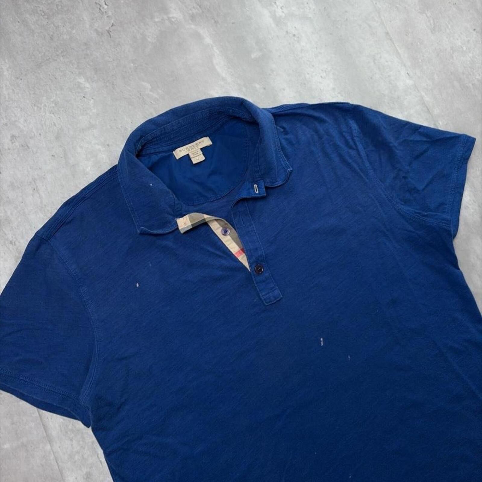 Other Y2K Purple Burberry Brit Distressed Nova Check Polo Shirt Size US M / EU 48-50 / 2 - 5 Thumbnail