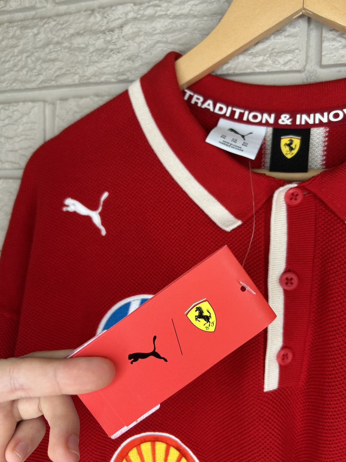 Ferrari × Puma Puma Ferrari Scuderia Knit Polo Shirt Size US XXL / EU 58 / 5 - 17 Thumbnail