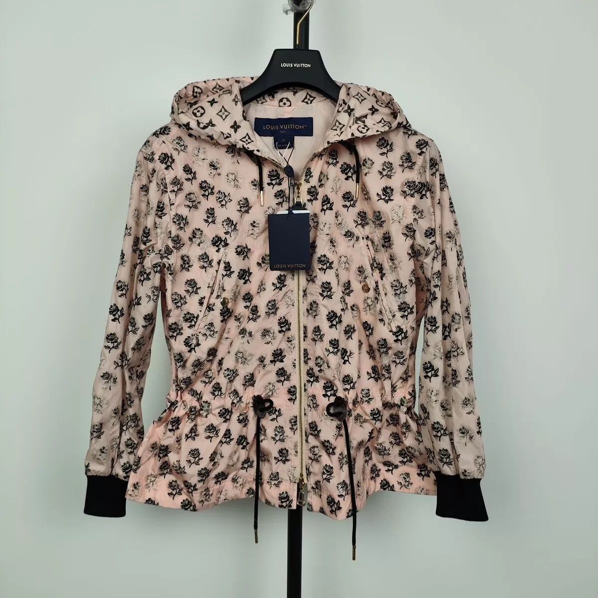 Louis Vuitton LV Nylon Print Hooded Pink Jacket Size XS / US 0-2 / IT 36-38 - 1 Thumbnail