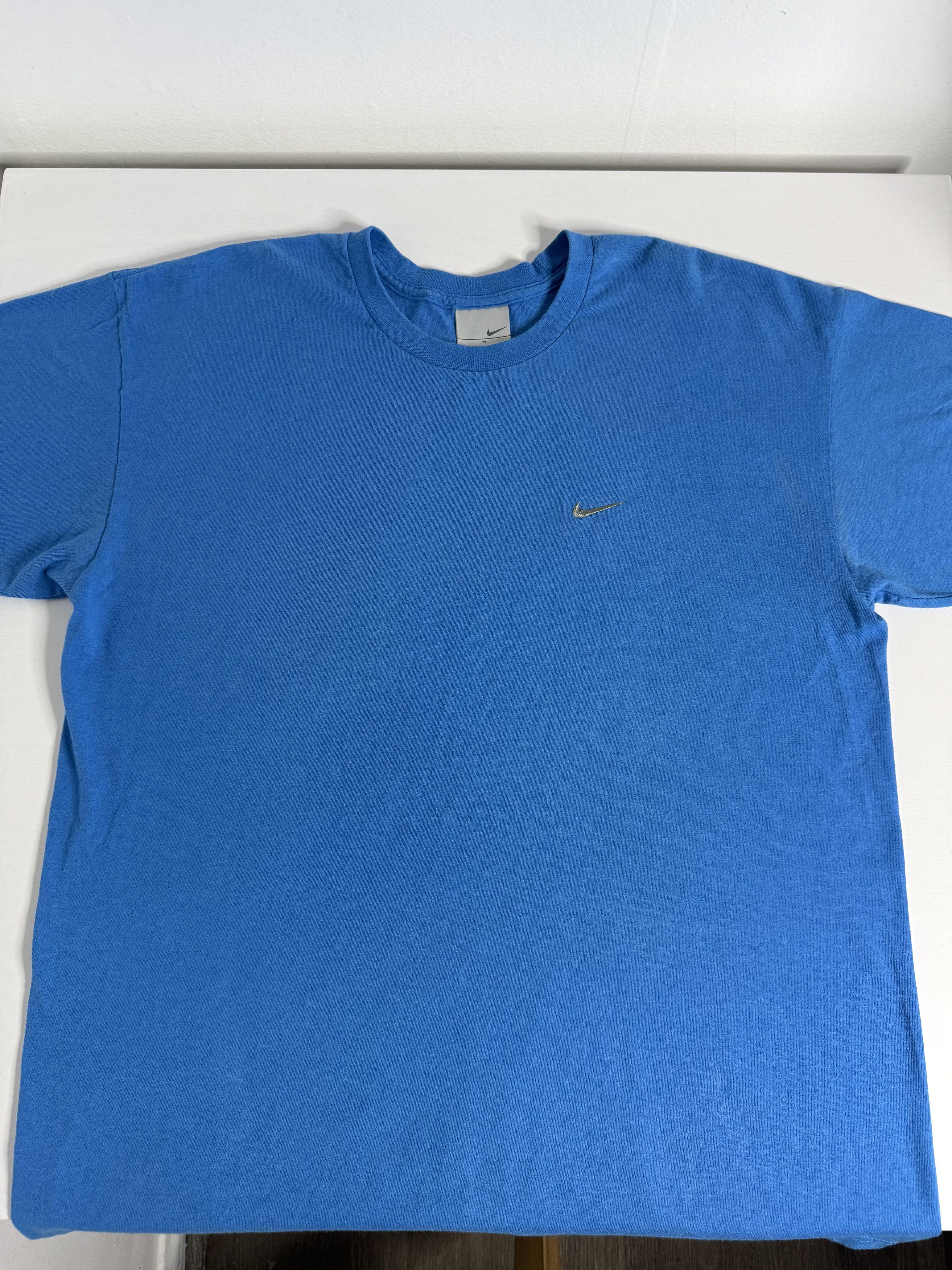 Nike Vintage Nike Micro Logo Tee "Blue" Size US M / EU 48-50 / 2 - 3 Thumbnail