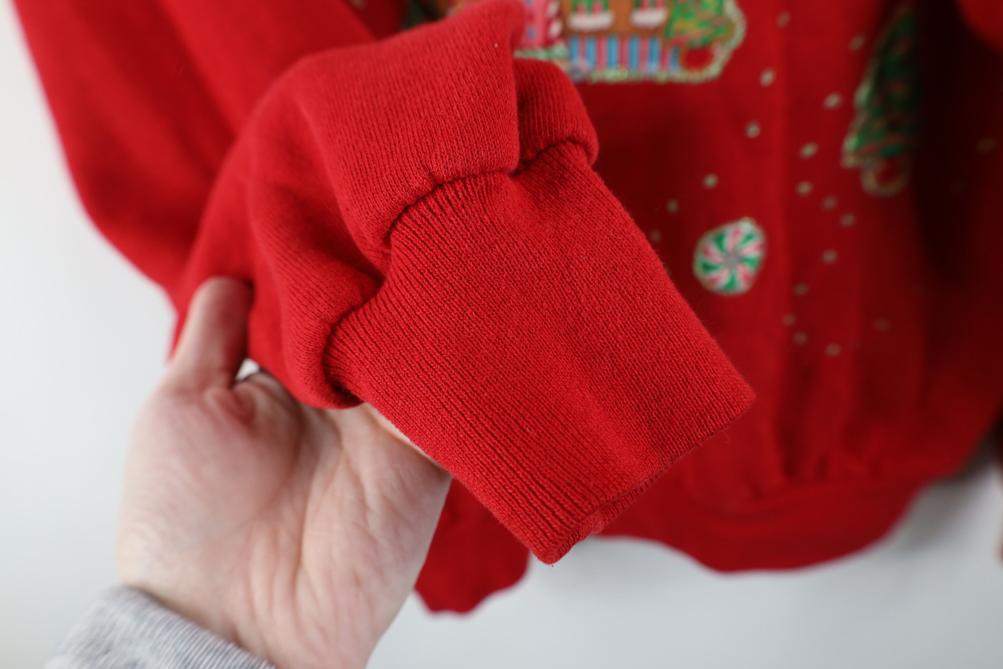 Vintage Vintage 90s Streetwear Gingerbread House Sweatshirt USA Size L / US 10 / IT 46 - 11 Thumbnail