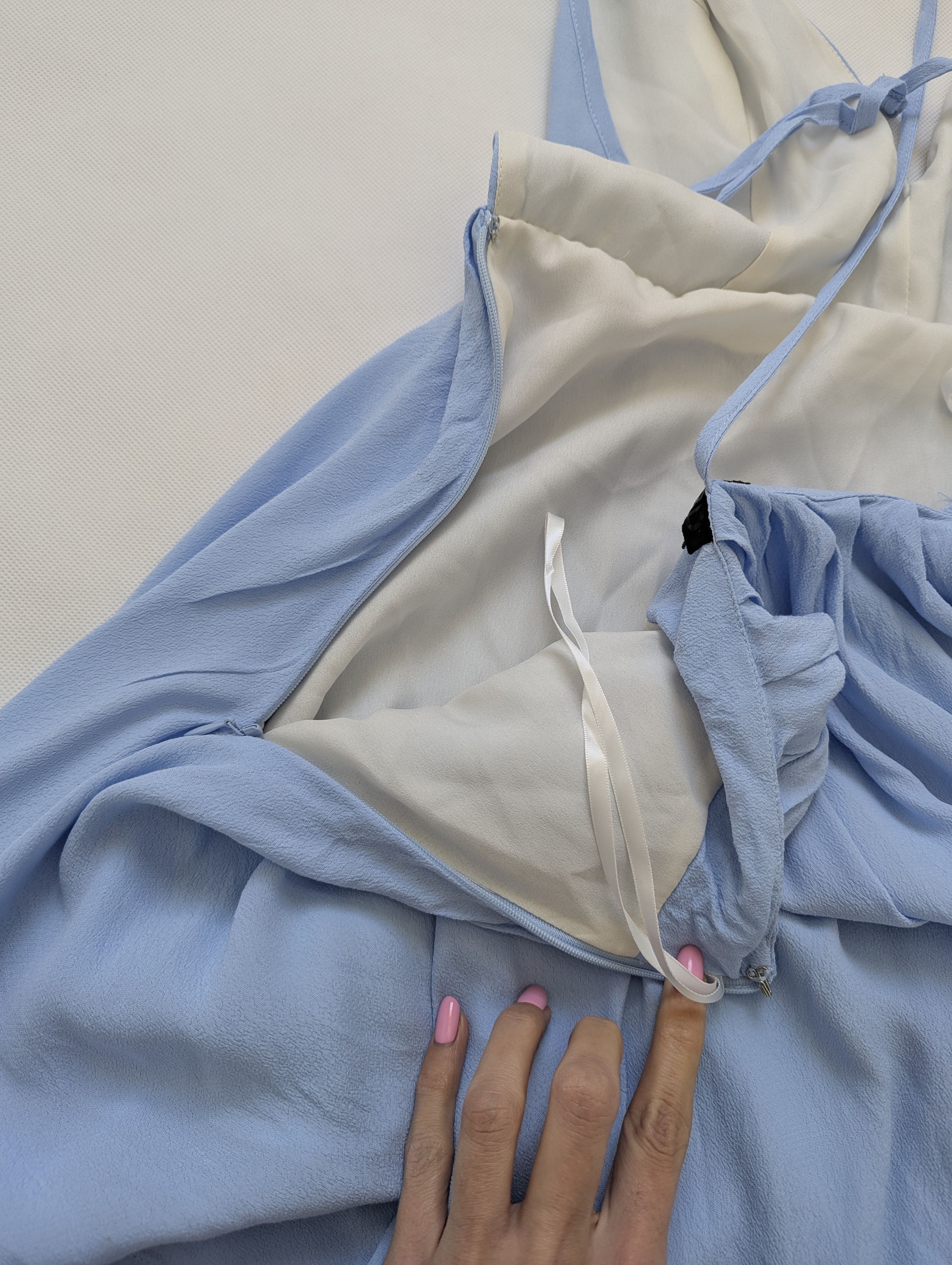 NBD Light blue backless NBD mini dress flared side zipper y2k Size M / US 6-8 / IT 42-44 - 10 Thumbnail