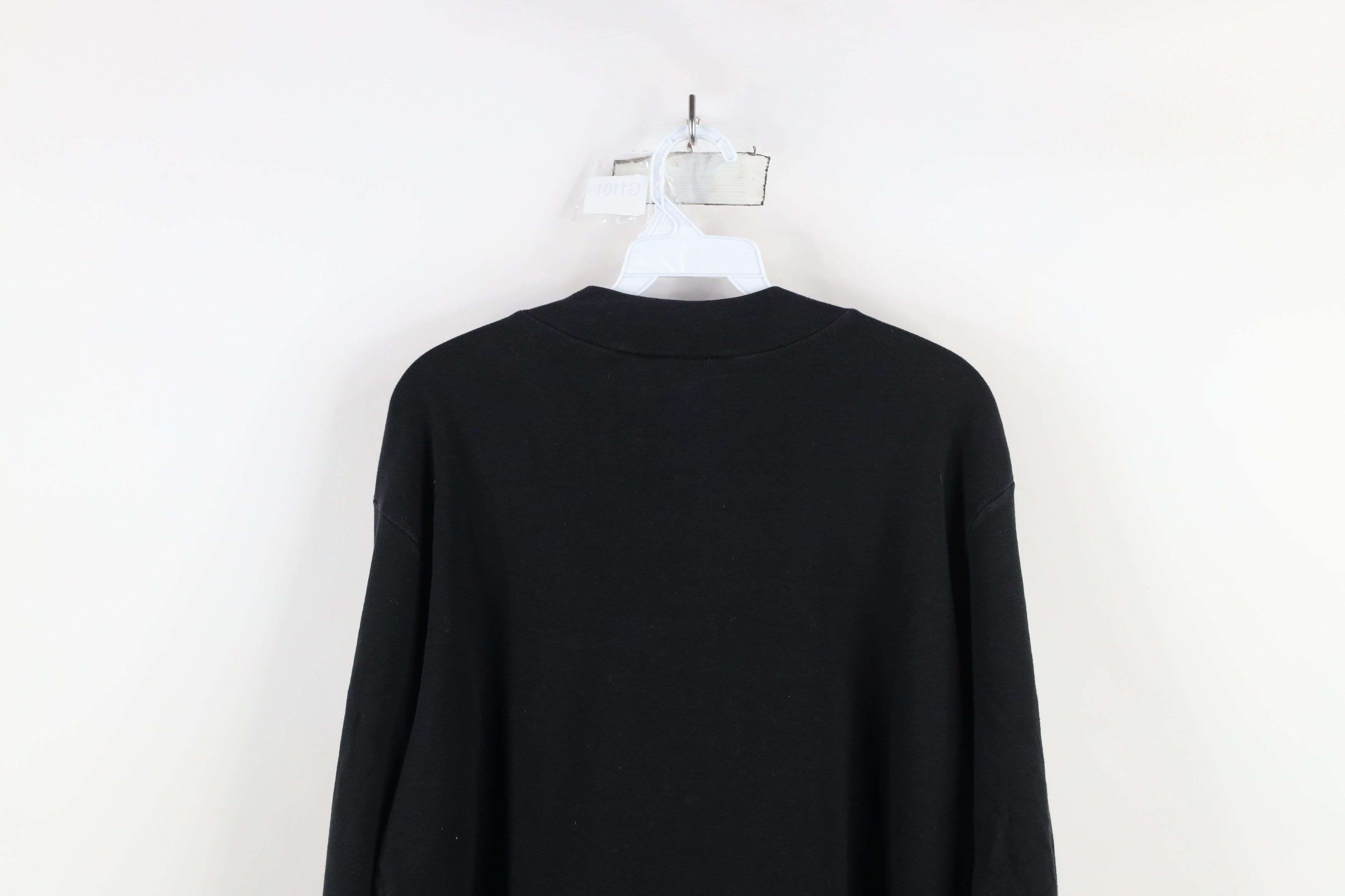 Vintage Vintage 90s Streetwear Mock Neck Long Sleeve T-Shirt Black Size XL / US 12-14 / IT 48-50 - 10 Thumbnail