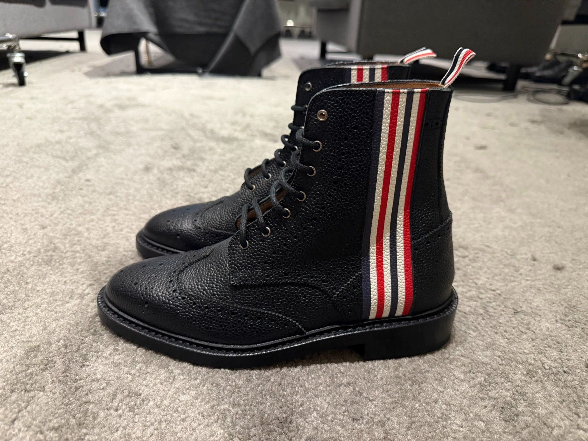 Thom Browne Thom Browne Rare Hi-Top Leather Shoes Wooden Sole US7 New Size US 7 / EU 40 - 2 Thumbnail