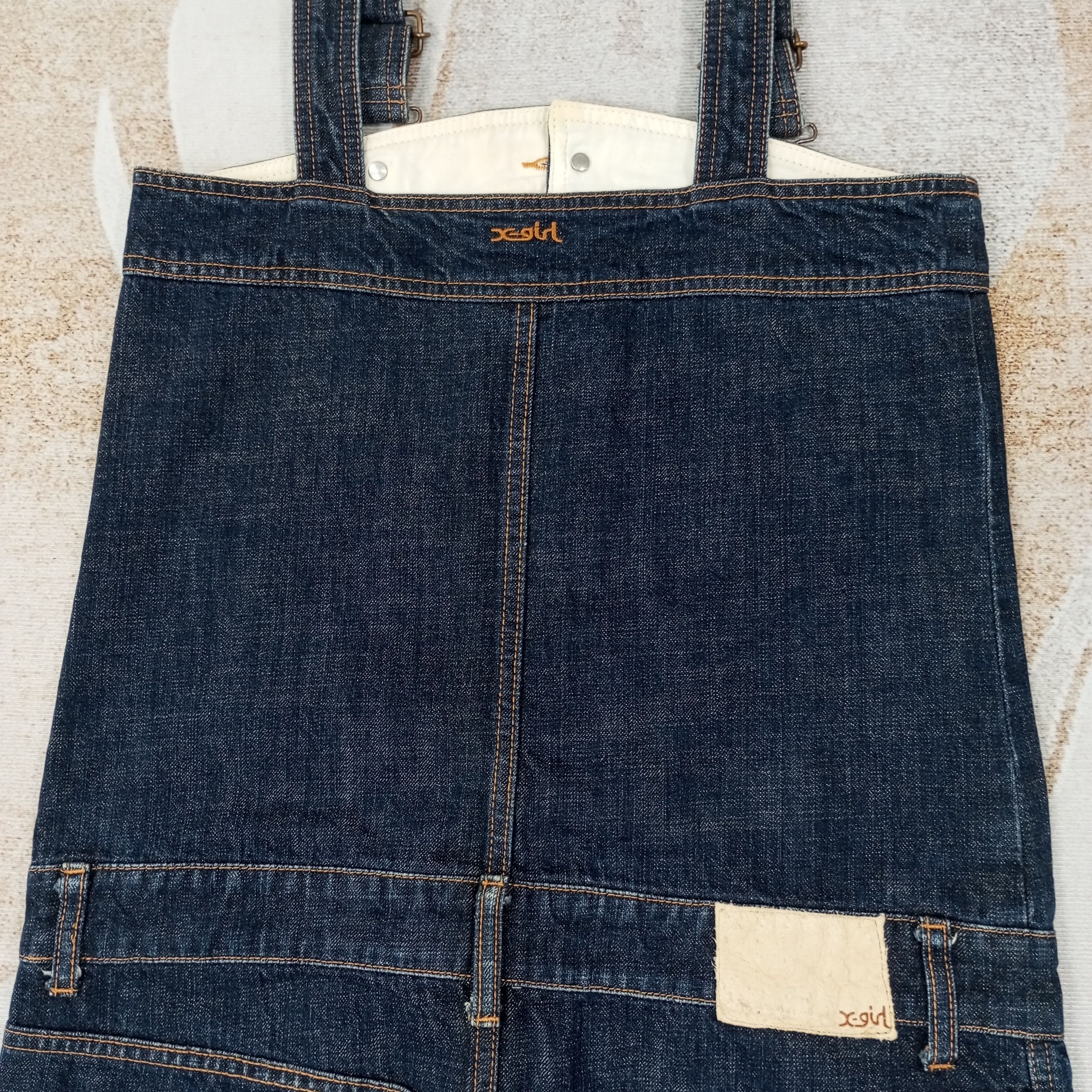 Vintage X-Girl Streetwear Style Overall Jeans c235n20 Size US 36 / EU 52 - 5 Thumbnail
