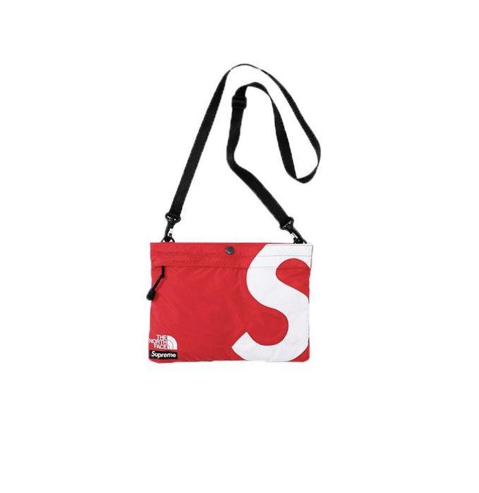 Supreme The North Face S Logo Shoulder Bag Red