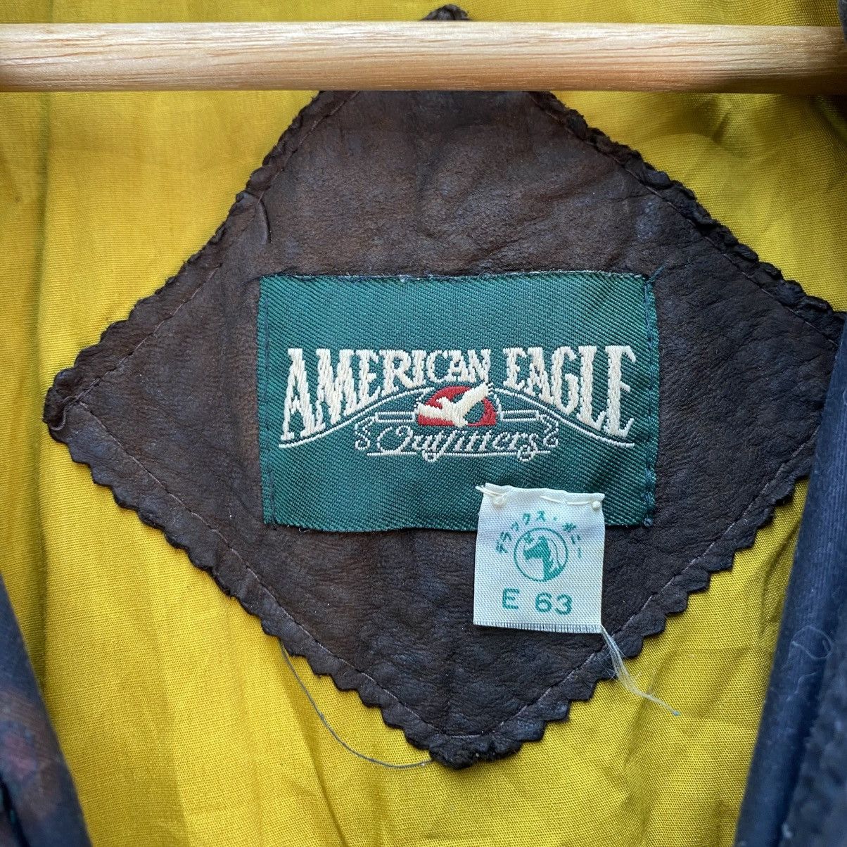American Eagle Outfitters 🫶 vintage American Eagle brown leather Outdoor Jacket Size US L / EU 52-54 / 3 - 7 Thumbnail