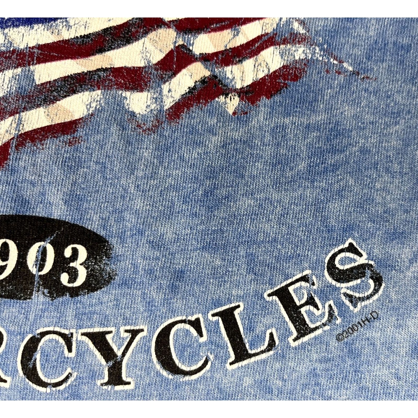 Harley Davidson VINTAGE Harley-Davidson T-Shirt Daytona Beach XL Blue 2001 Tie Dye Men's Short Sleeve Crew Neck Made in USA Unisex? Size US XL / EU 56 / 4 - 5 Thumbnail