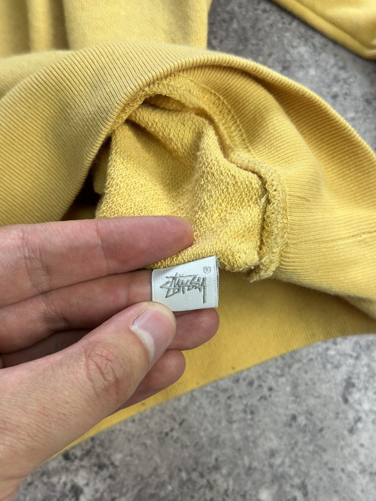 Stussy × Vintage Vintage Stussy Cropped Sweatshirt Big Logo Y2K Archival Size L / US 10 / IT 46 - 9 Thumbnail