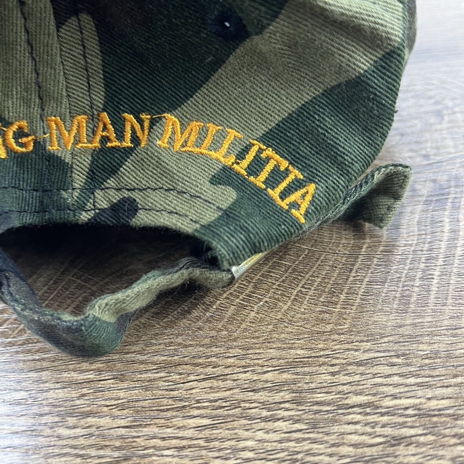 Other Working Man Militia Hat WMM Hat Green Camo Cap Adjustable Ca Size ONE SIZE - 10 Thumbnail