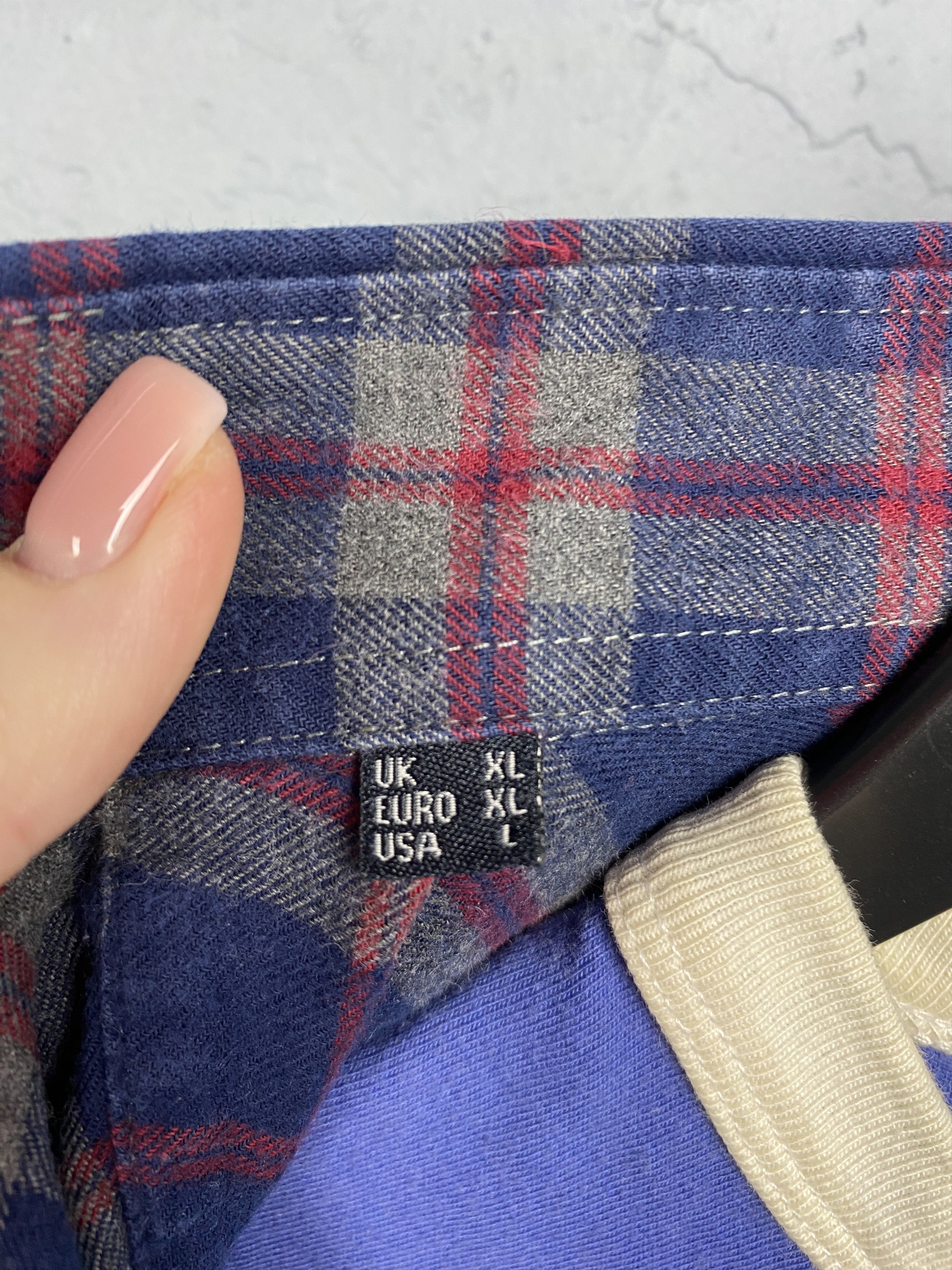 Barbour × Flannel Barbour Vintage Mens Flannel Plaid Shirt Size US XL / EU 56 / 4 - 4 Thumbnail