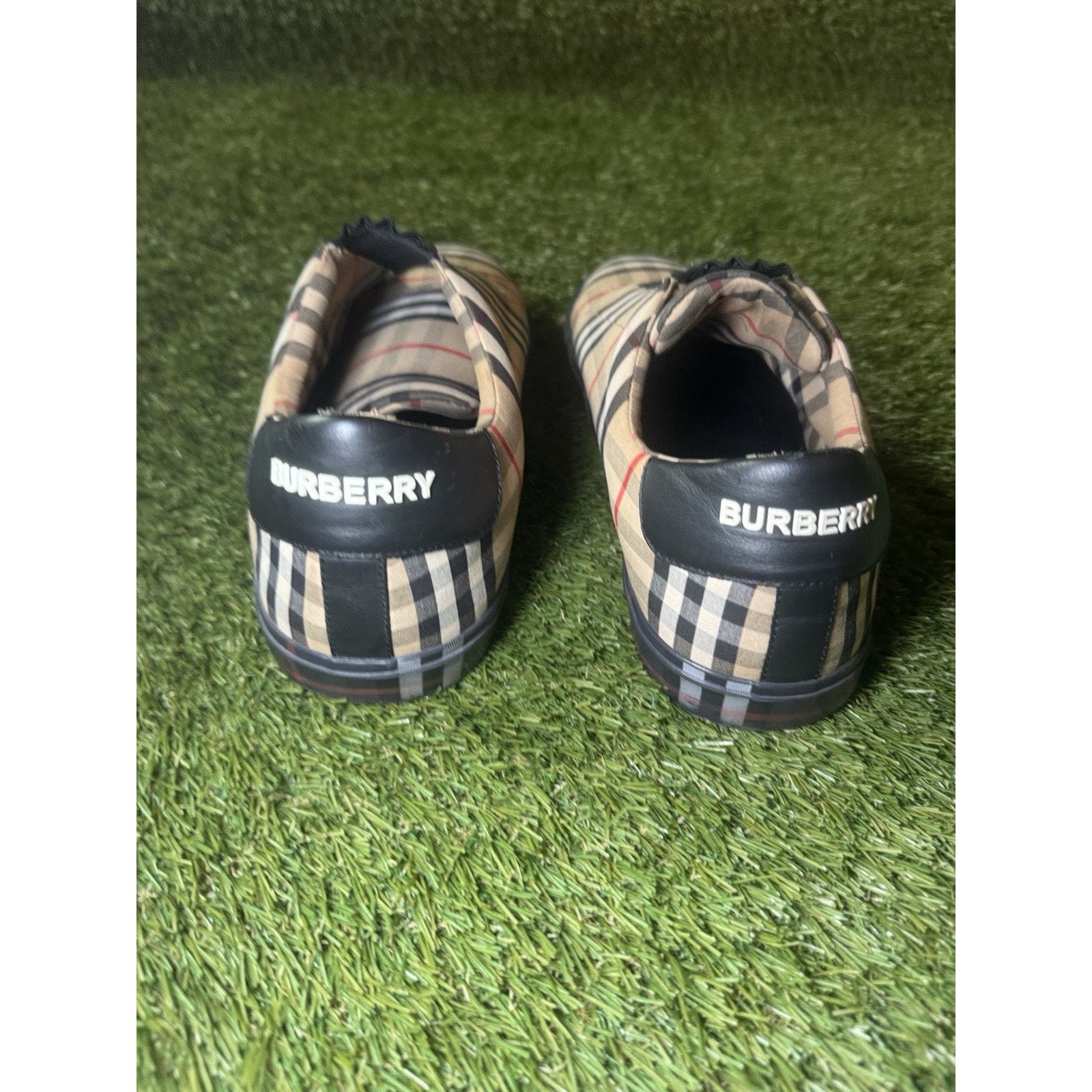 Burberry Authentic Burberry Vintage Check Slip-On Trainers Sneakers Size US 12 / EU 45 - 3 Thumbnail