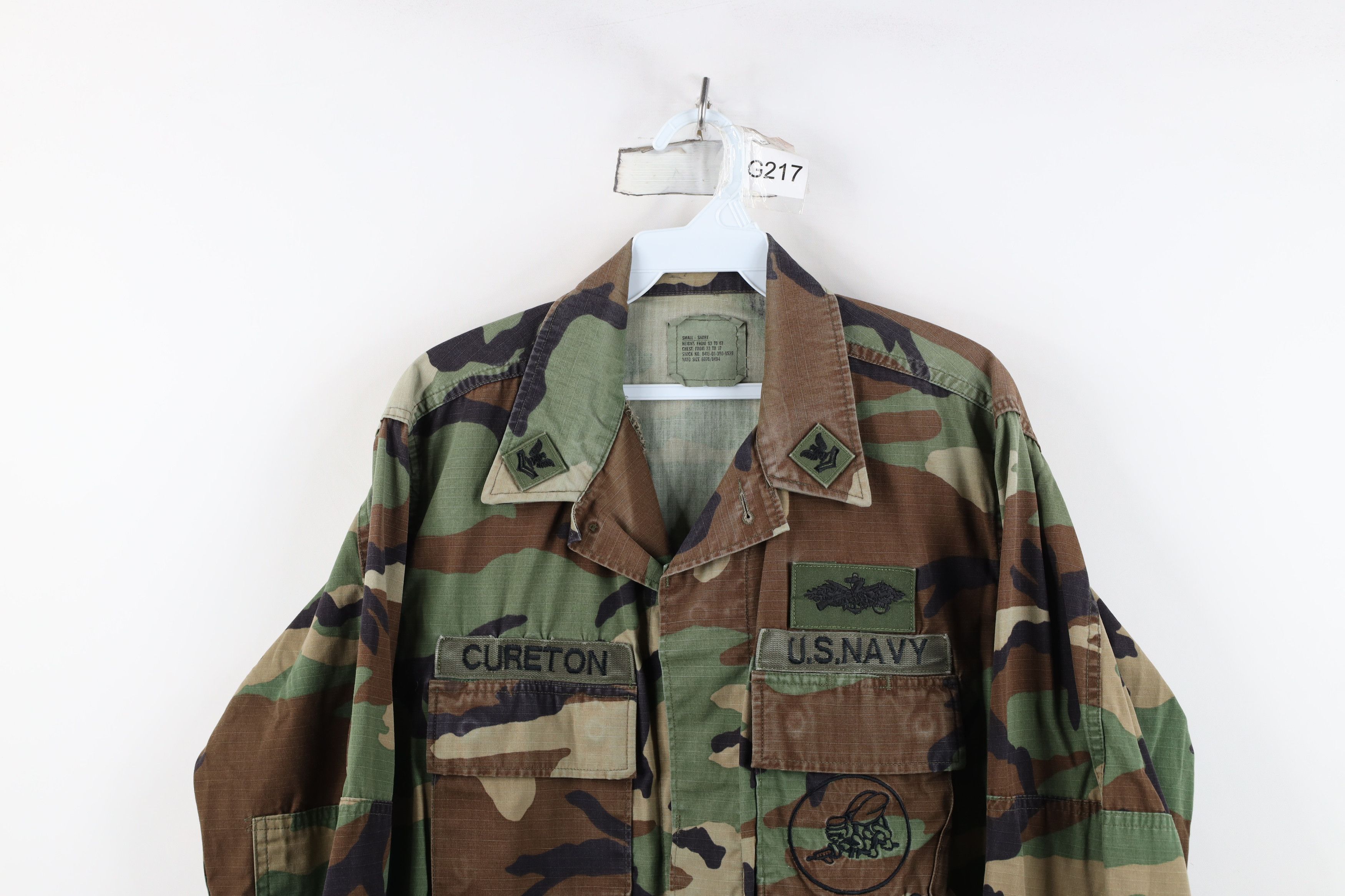Vintage Vintage 90s Hot Weather Camouflage Field Combat Jacket USA Size US S / EU 44-46 / 1 - 2 Thumbnail
