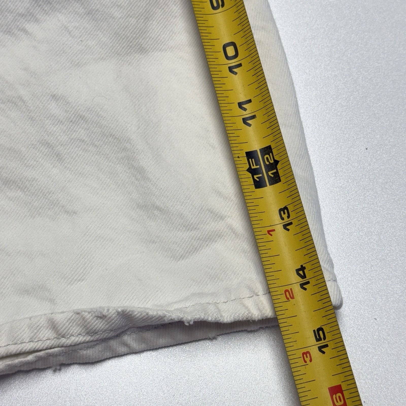 Levi's Levis Silver Tab Mom Shorts Womens 33 White High Rise Waiste Size 33" - 10 Thumbnail