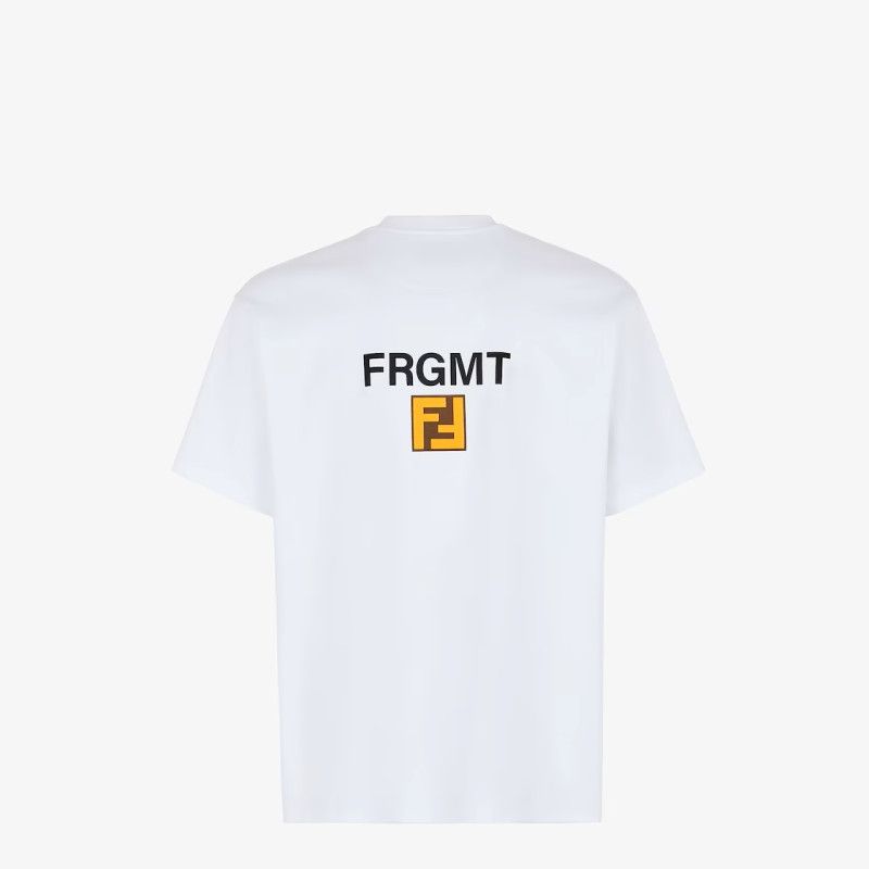 Fendi o1w1db10625 FS9626 T-Shirt in White Size US XL / EU 56 / 4 - 2 Thumbnail