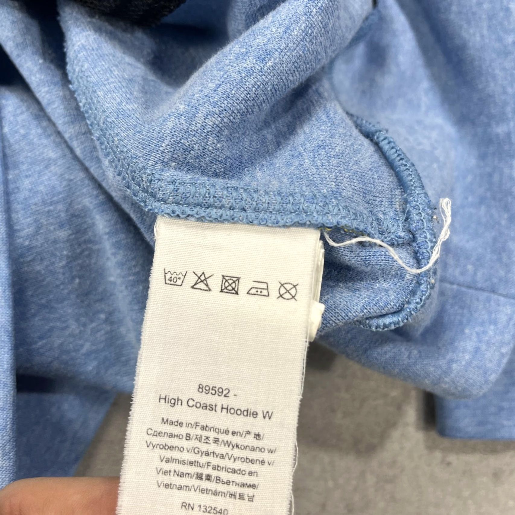 Vintage Fjallraven High Coast Hoodie Womens XS Blue Pullover Outdoor Hiking Lightweight Hooded Pockets All Seasons Size XS / US 0-2 / IT 36-38 - 7 Thumbnail
