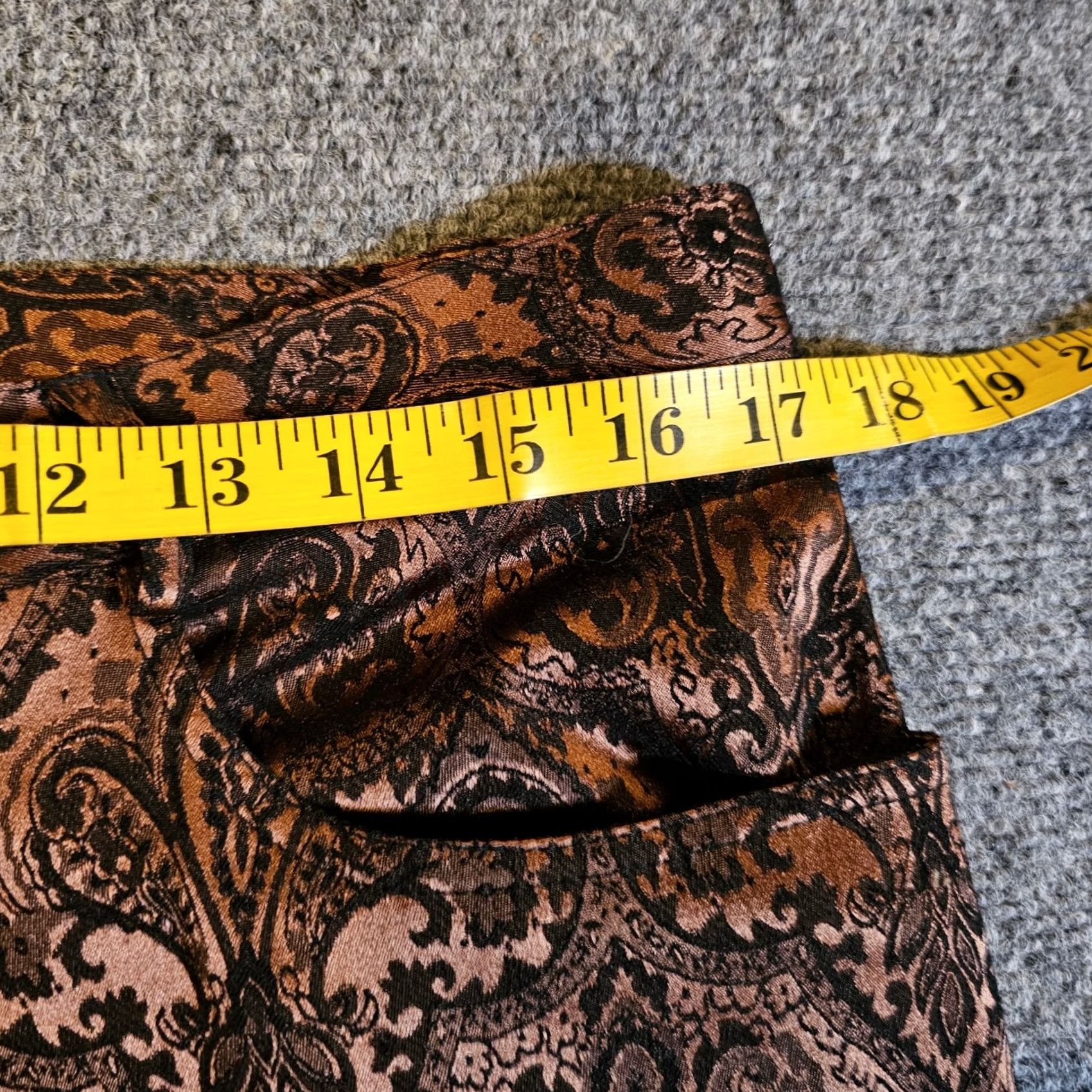 Joseph Ribkoff Joseph Ribkoff Pants Womens 14 Brown Black Damask Straight Leg Dress Pants Career Size 36" / US 14 / IT 50 - 5 Thumbnail