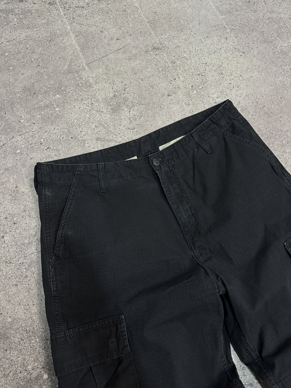 Carhartt Vintage Carhartt WIP Cargo Pants Ripstop Work Black Y2K Size US 34 / EU 50 - 5 Thumbnail
