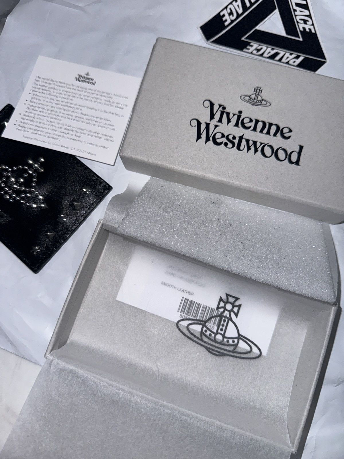Palace × Vivienne Westwood FW24 PALACE X VIVIENNE WESTWOOD LEATHER CARDHOLDER BLACK Size ONE SIZE - 3 Thumbnail