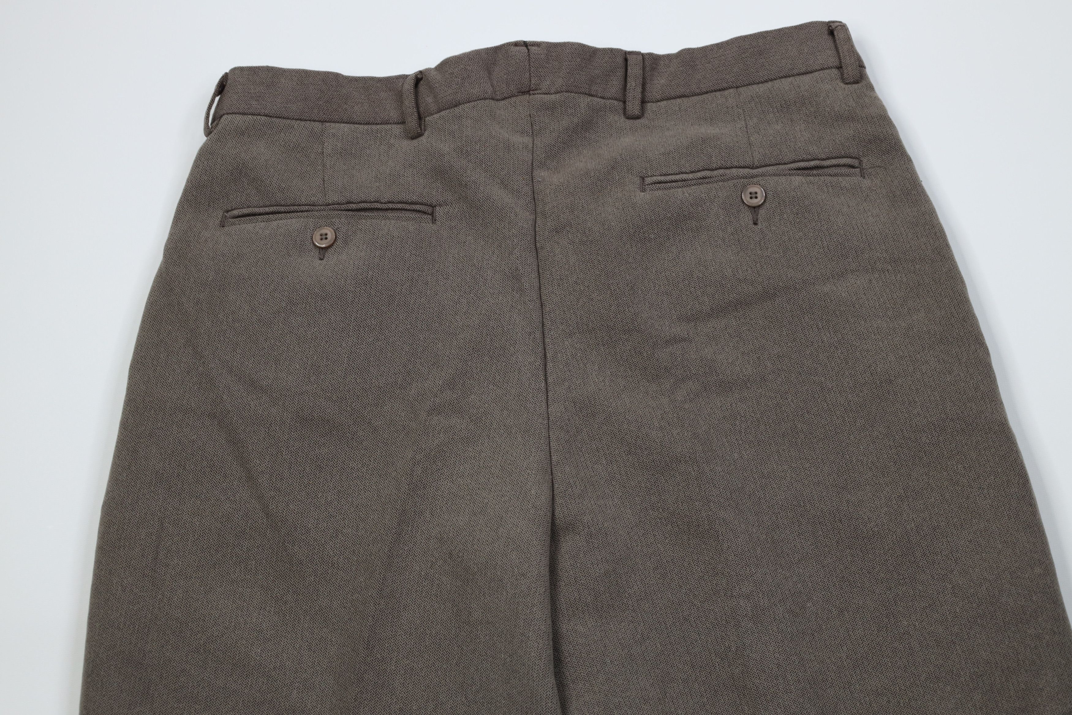 Vintage Vintage 90s Streetwear Herringbone Wide Leg Chino Pants Size US 34 / EU 50 - 10 Thumbnail