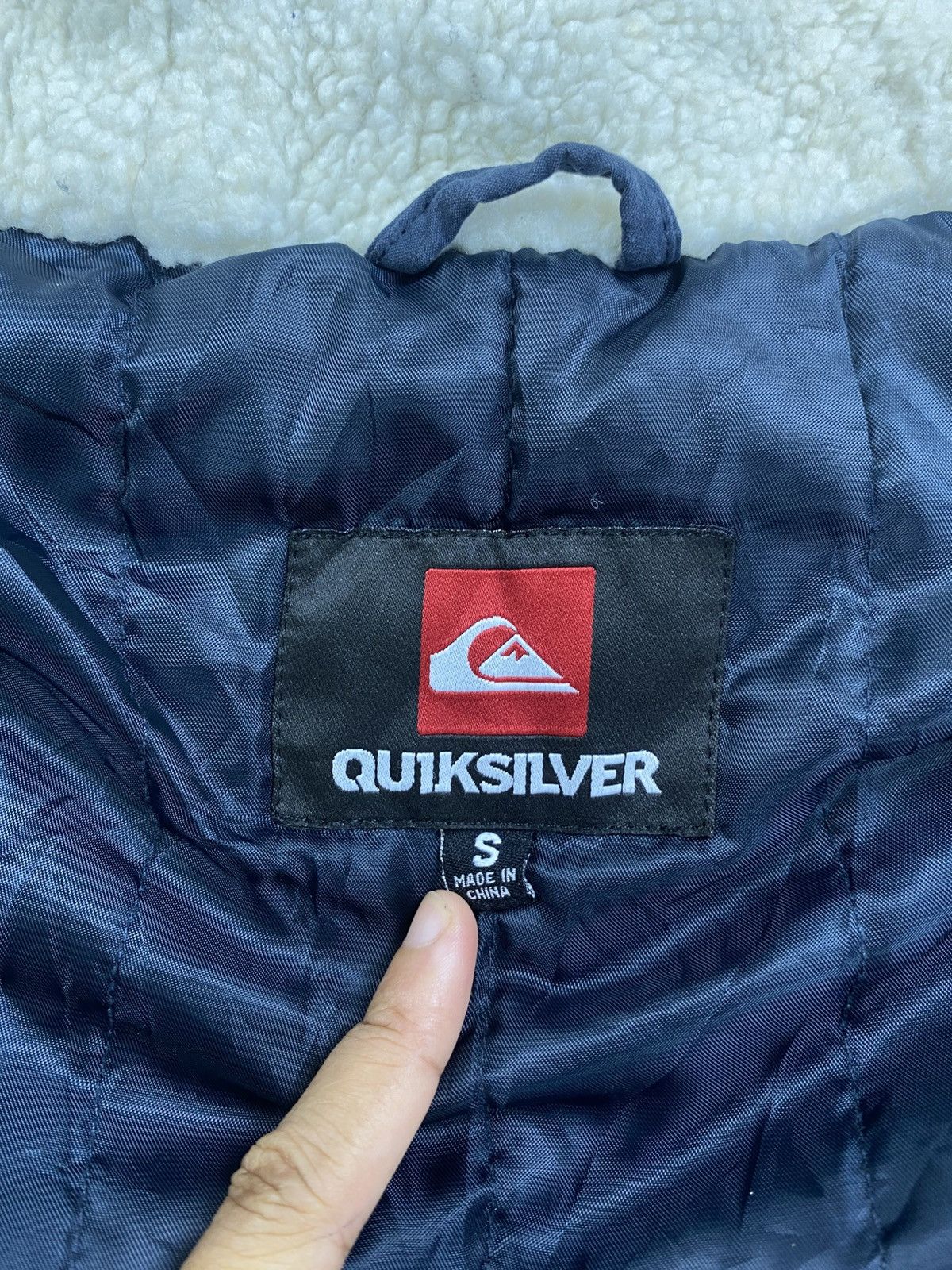 Japanese Brand × Quiksilver × Vintage Vintage Quiksilver Faux Fur Hoodie Parka Jacket Size US M / EU 48-50 / 2 - 11 Thumbnail