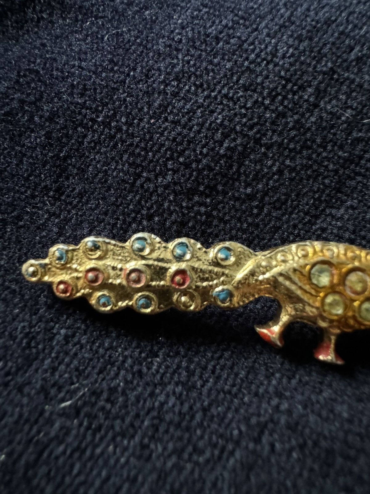 Vintage Peacock brooch Size ONE SIZE - 2 Thumbnail