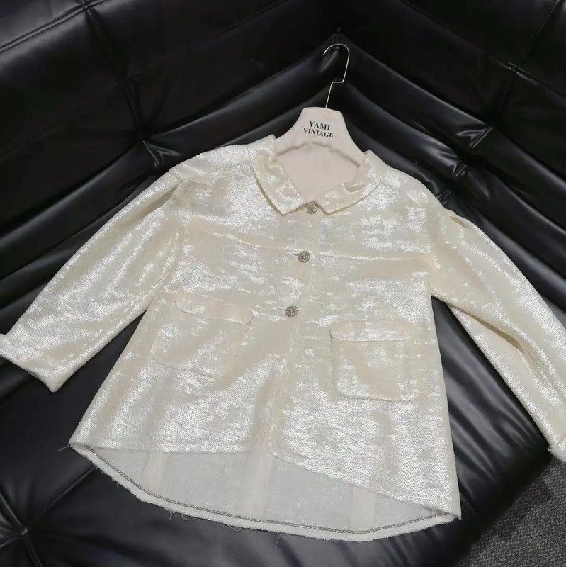 Chanel Chanel M Size Spring Jacket in Off-White 0089 Size M / US 6-8 / IT 42-44 - 1 Thumbnail