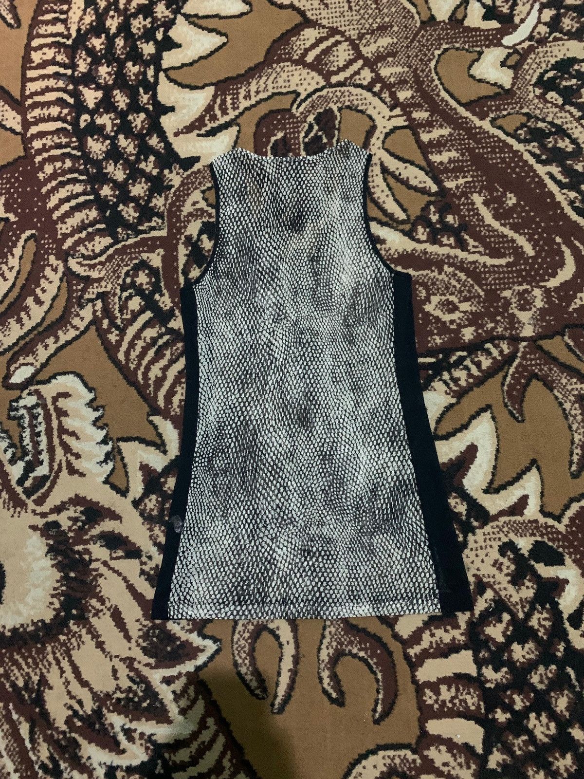 If Six Was Nine Vintage 90s Tank Tops Snake Skin Mesh Size M / US 6-8 / IT 42-44 - 2 Thumbnail