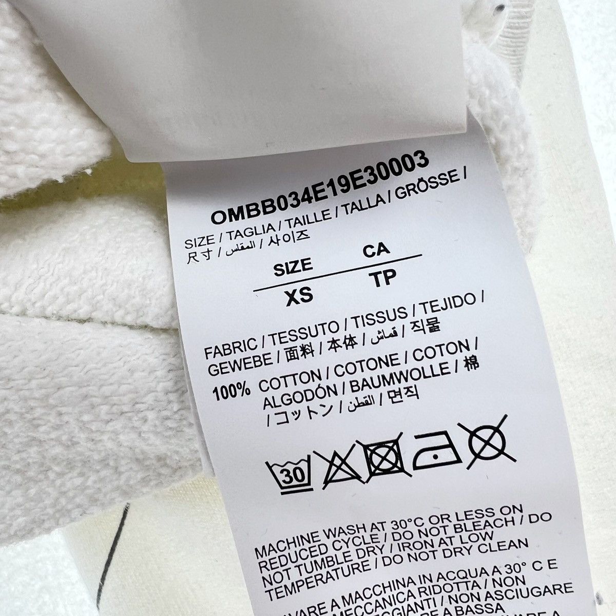 Off-White Off-White Unfinished Arrows White Hoodie Size US XS / EU 42 / 0 - 5 Thumbnail