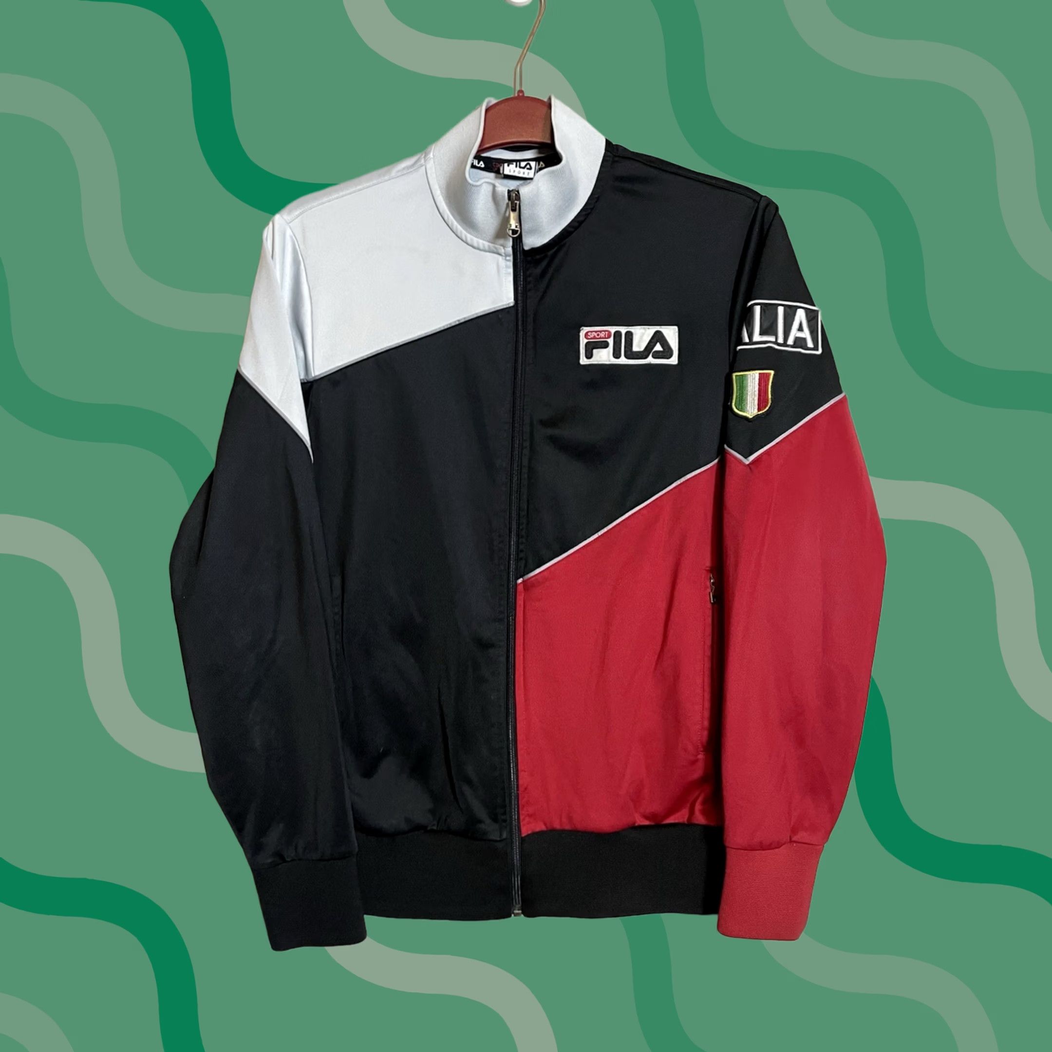 Fila VINTAGE FILA Track Jacket Full Zip Soccer Football 100% Polyester Red Blue C445 Men S Regular Blue 90s Sports Full Zip Jacket Womens? Size US S / EU 44-46 / 1 - 1 Thumbnail