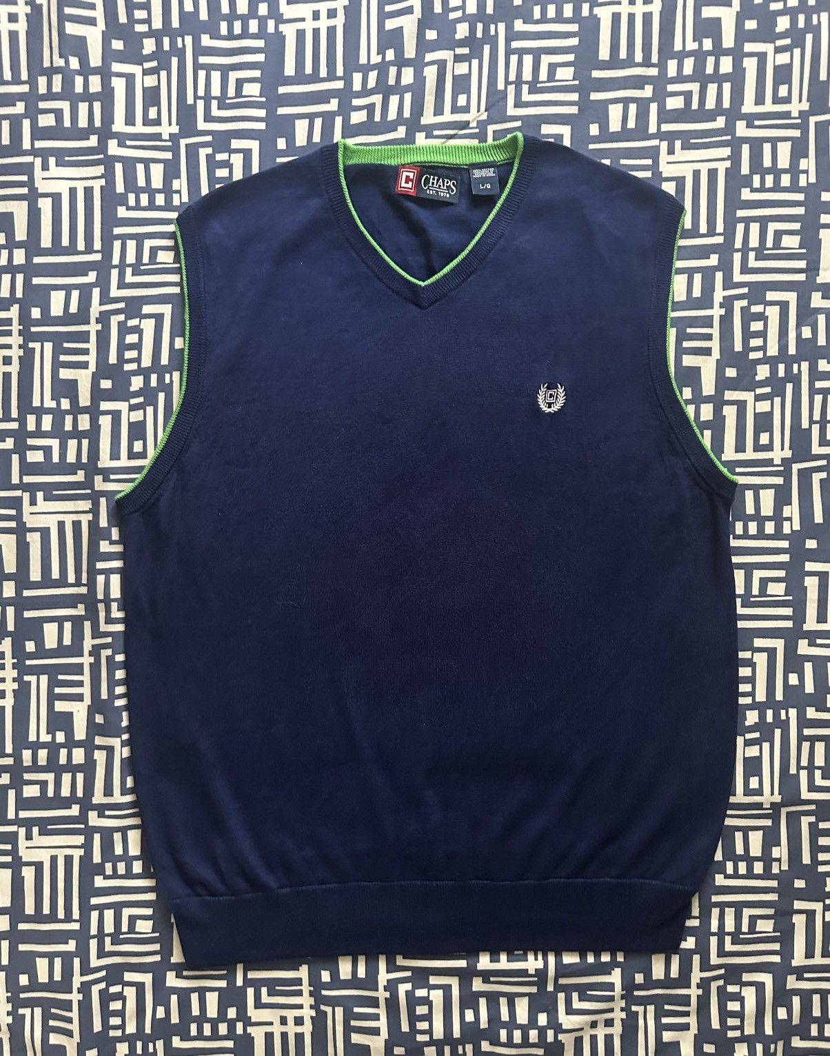 Chaps Ralph Lauren × Vintage Vintage Chaps Ralph Lauren Vest Casual Waistcoat Sweater Size US L / EU 52-54 / 3 - 4 Thumbnail
