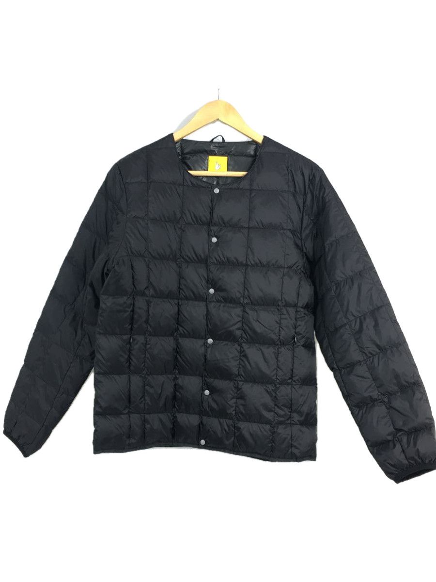 image of Fr2 Down Jacket Nylon Print Button Up Quilted Black, Men's (Size Medium)