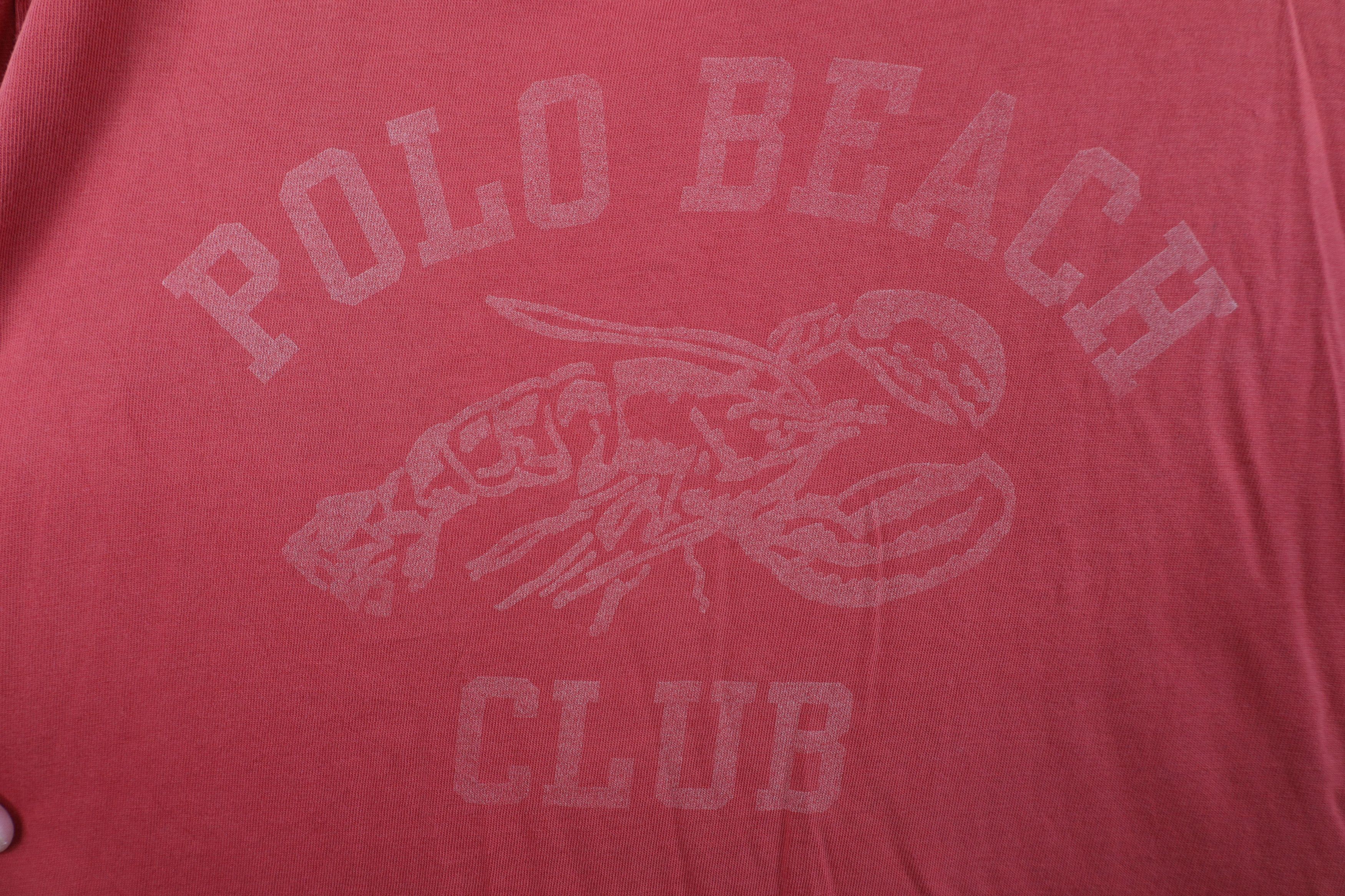 Polo Ralph Lauren Vintage 90s Polo Sport Ralph Lauren Beach Club T-Shirt Red Size US XL / EU 56 / 4 - 4 Thumbnail