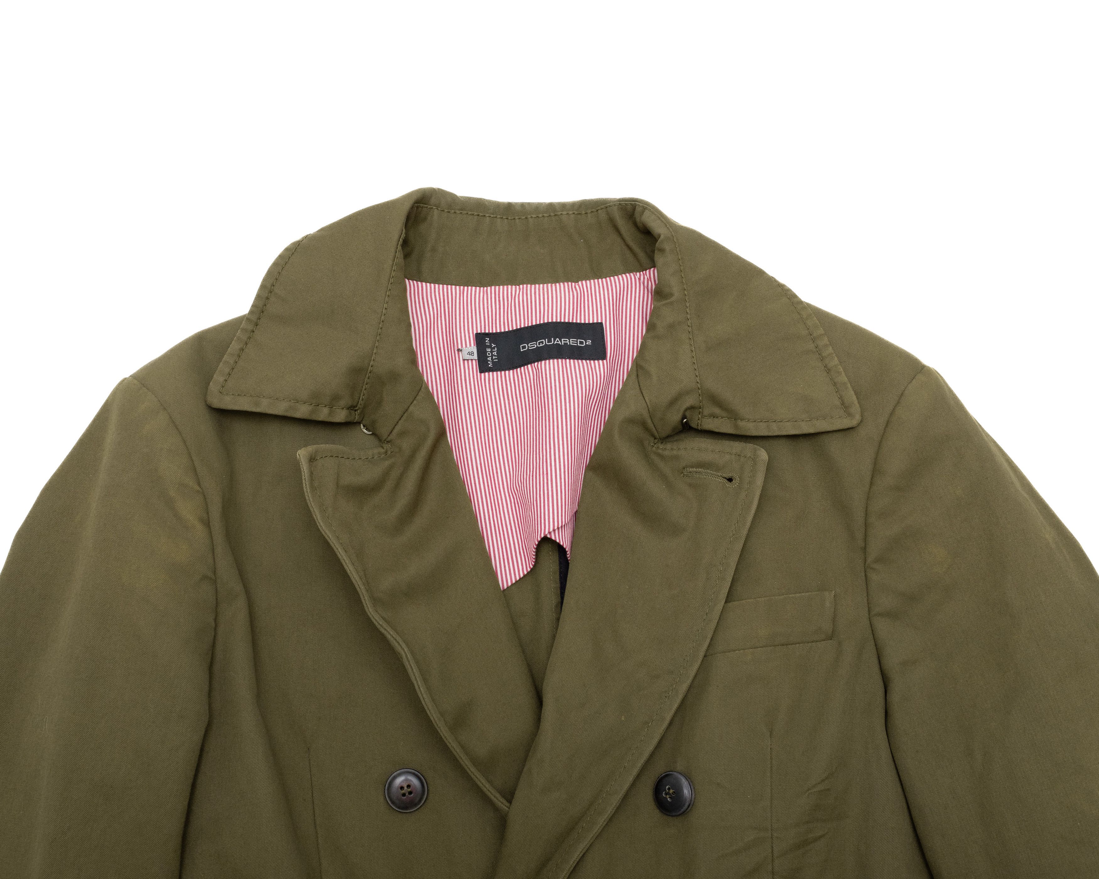 Dsquared2 *No Tariff* DSQUARED2 2013 Peacoat Double Breasted Jacket Size US M / EU 48-50 / 2 - 2 Thumbnail