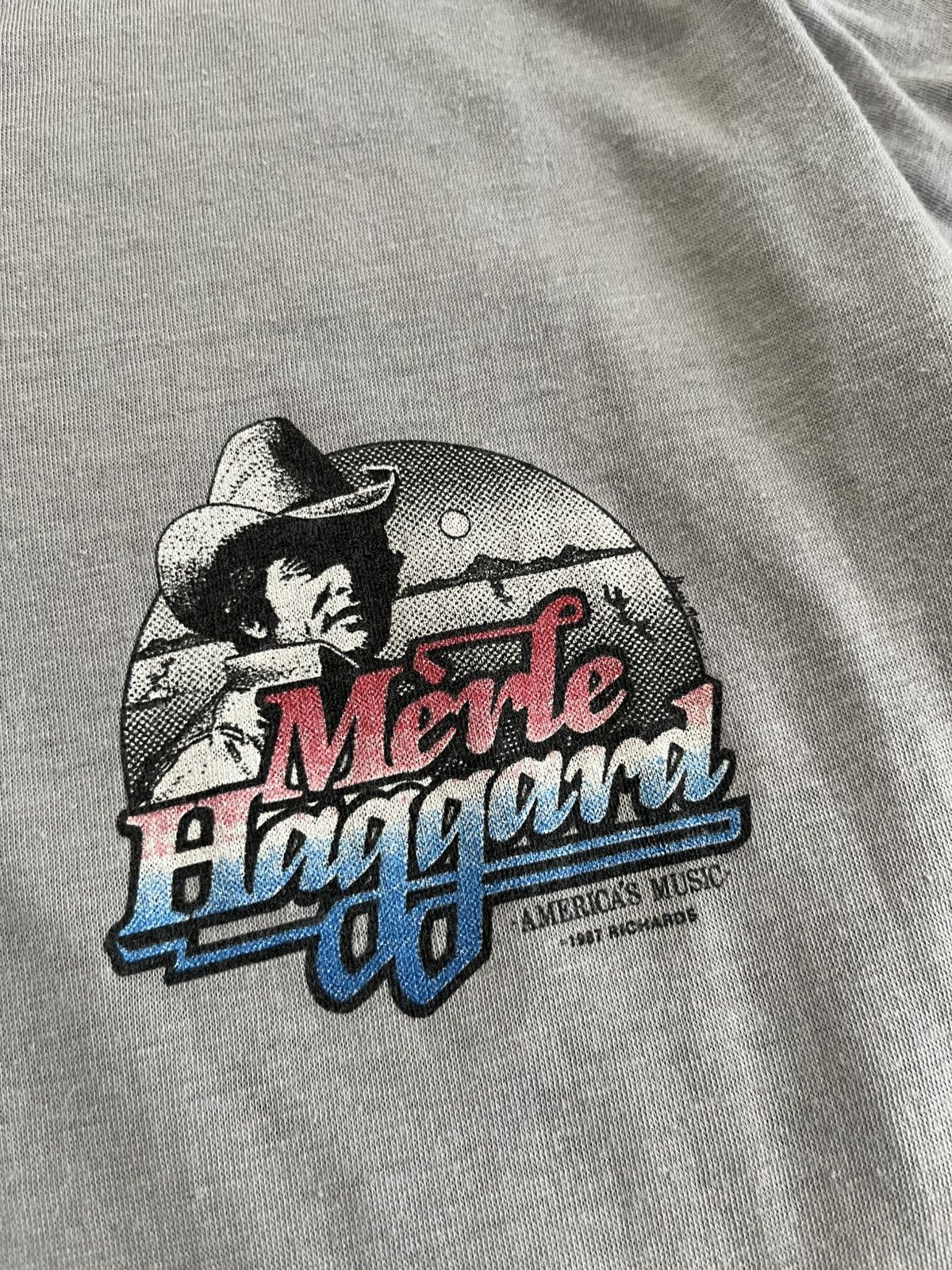 Band Tees 1987 Merle Haggard and the Strangers Mullet Tee Size US S / EU 44-46 / 1 - 4 Thumbnail