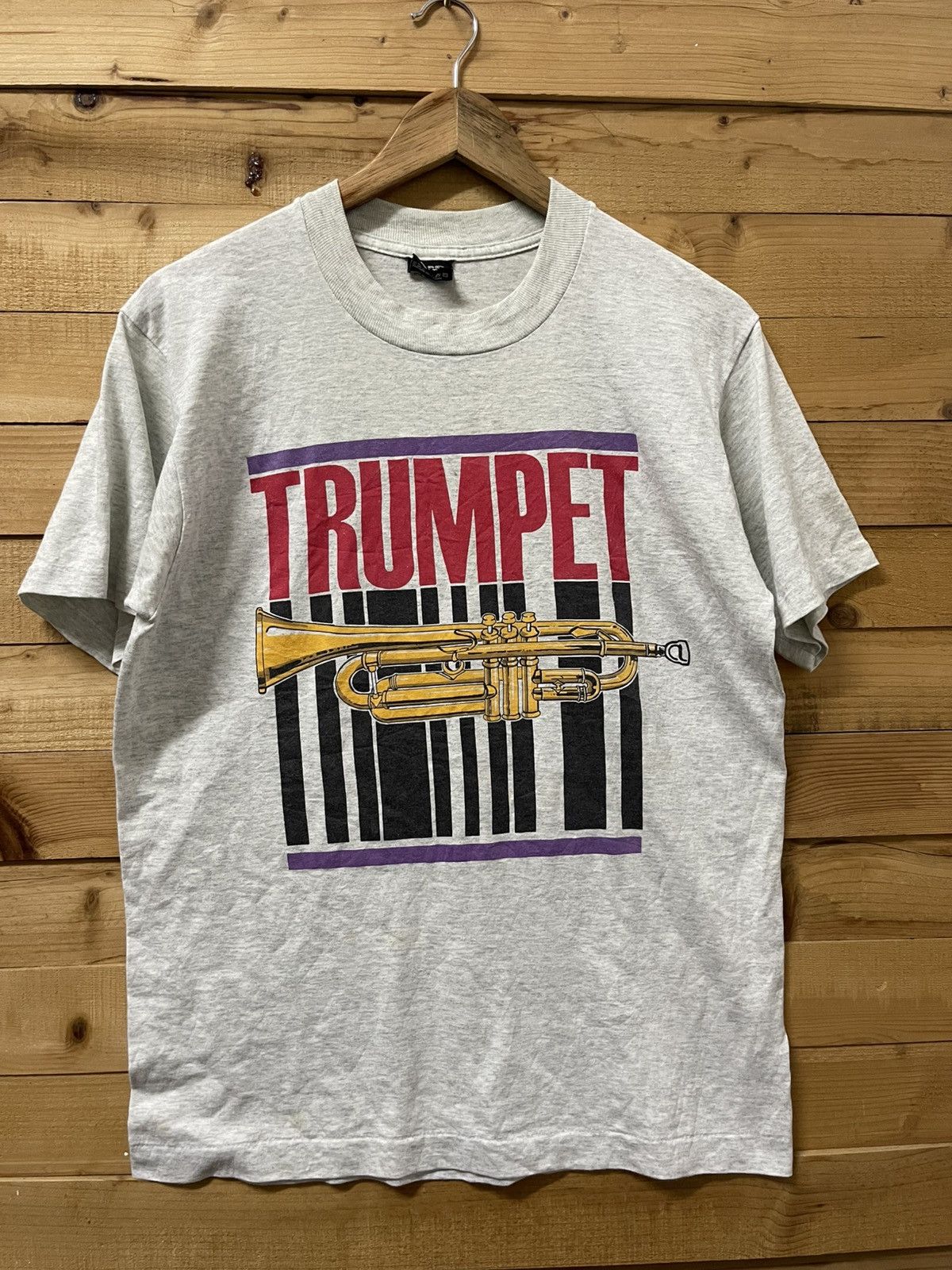 Vintage Vintage 90s trumpet tshirt Size US M / EU 48-50 / 2 - 1 Thumbnail