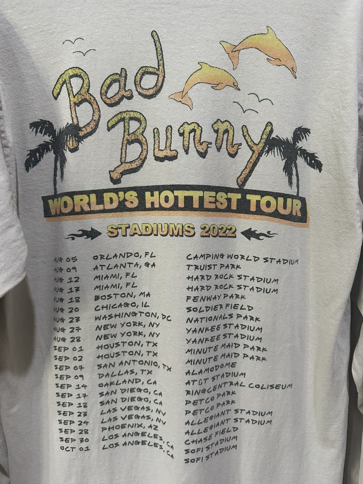 Band Tees Bad Bunny World Tour Size US S / EU 44-46 / 1 - 8 Thumbnail