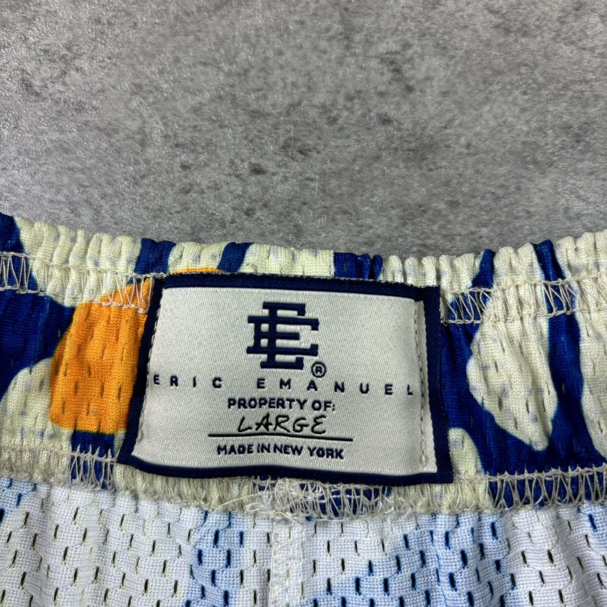 Eric Emanuel Eric Emanuel EE Basic Shorts Blue Daisies Yellow Large Size US 32 / EU 48 - 5 Thumbnail