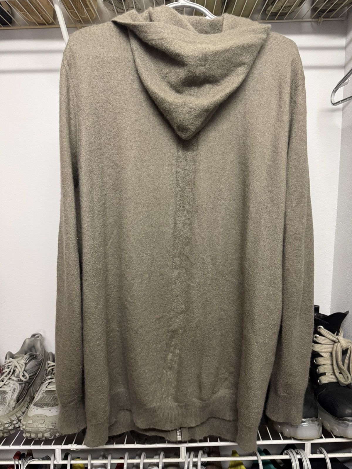 Rick Owens Rick Owens FW20 Performa Cashmere Hoodie Size US M / EU 48-50 / 2 - 2 Thumbnail