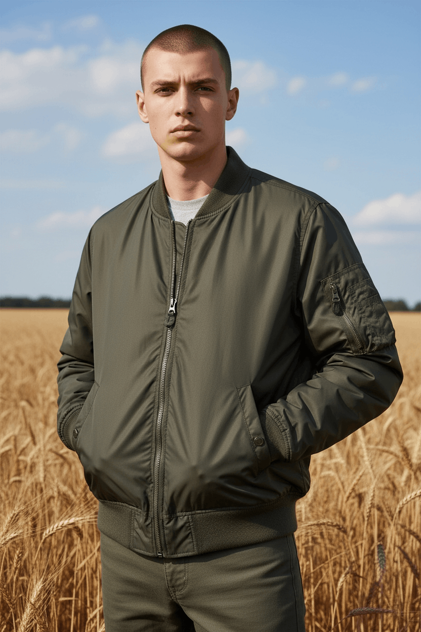 Japanese Brand UNIQLO Flight Bomber Jacket Ultra Thin Size US L / EU 52-54 / 3 - 1 Thumbnail
