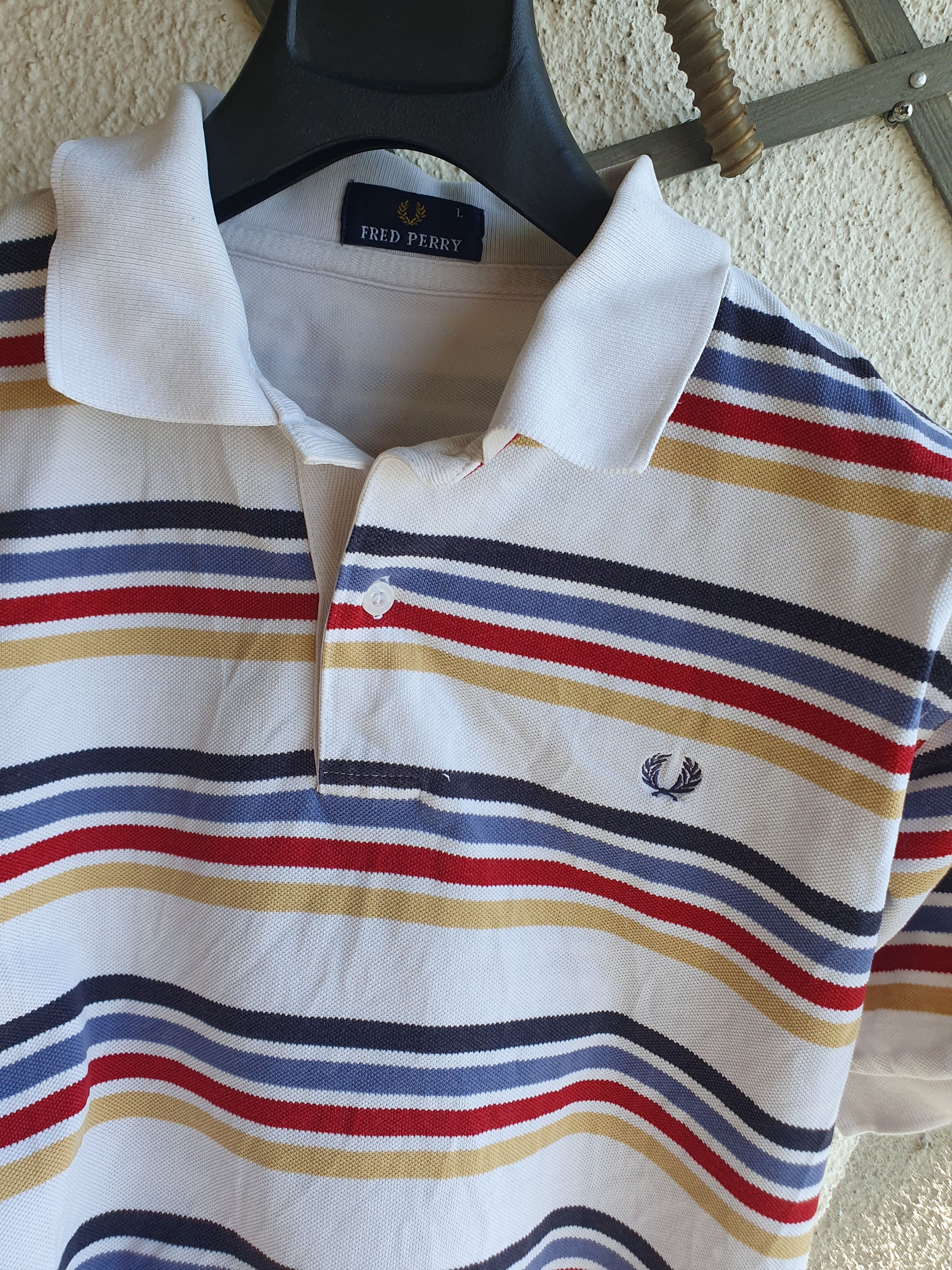 Fred Perry Fred Perry Striped Polo t-shirt sz M Size US M / EU 48-50 / 2 - 2 Thumbnail