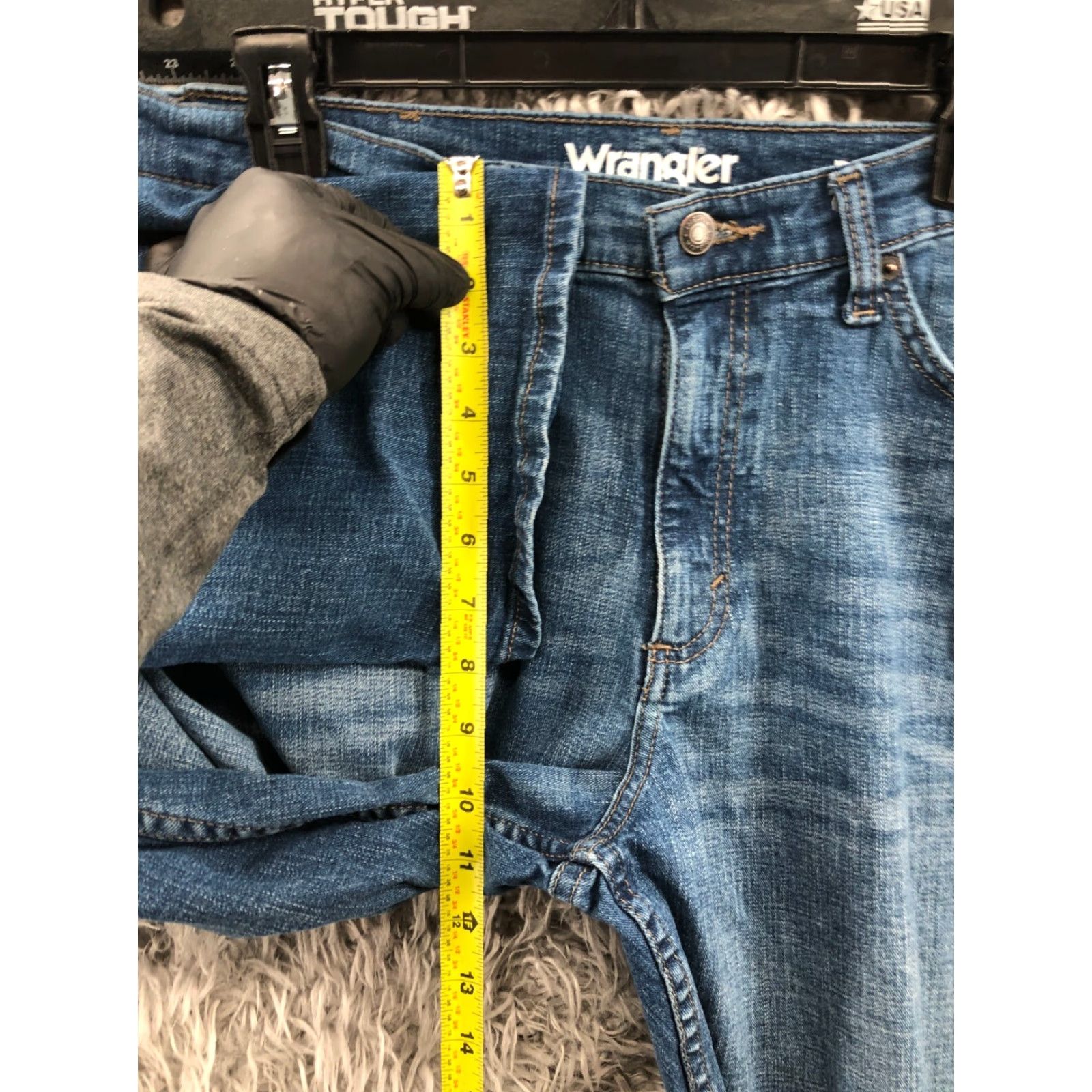 Wrangler Wrangler Jeans - Relaxed Straight Mid Rise Blue 32x30 Mens Regular Denim 5-Pocket Belt Loops Cotton Blend Size US 32 / EU 48 - 4 Thumbnail